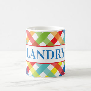 Primary Criss Cross Personalised Mug
