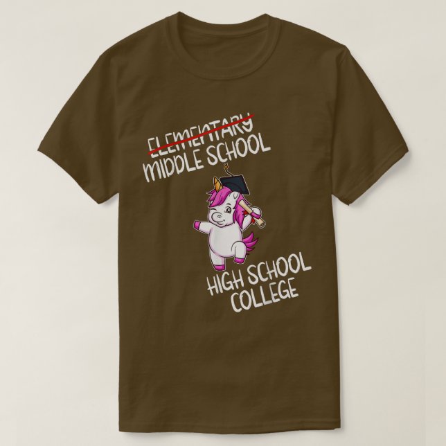 Primary Elementary School Graduation Funny Graduat T-Shirt (Design Front)