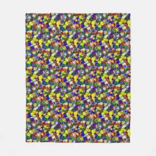 Primary Face Beads,BLUE-FLEECE BLANKET M