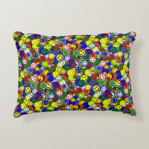 Primary Face Beads-GREEN-ACCENT PILLOW