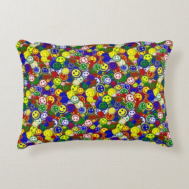 Primary Face Beads-RED-ACCENT PILLOW (Front)