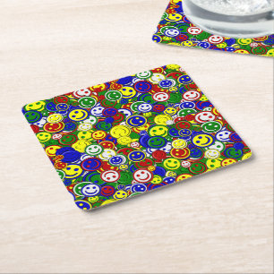 Primary Happy Face Beads,GREEN-PAPER COASTERS