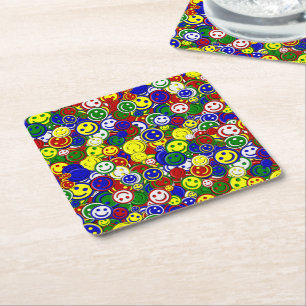 Primary Happy Face Beads,RED-PAPER COASTERS