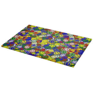 Primary Happy Face Beads,YELLO-11x8 CUTTING BOARD