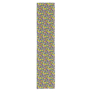 Primary Happy Face Beads,YELLO-TABLE RUNNER 14x72