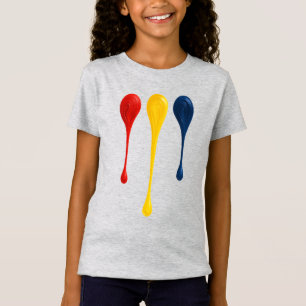 Primary Paint Drip Kids T-Shirt