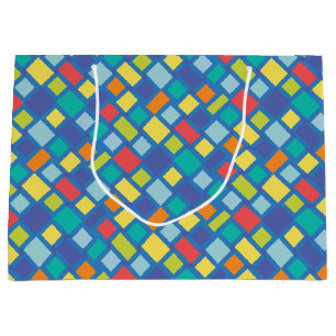 Primary Party Chequerboard Kid's   Large Gift Bag