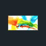 Primary Plume - Watercolors Canvas Print<br><div class="desc">Primary Plume II by Jennifer Goldberger. Features an abstract design with varying colours and shapes in a watercolor style.| 142904FN</div>