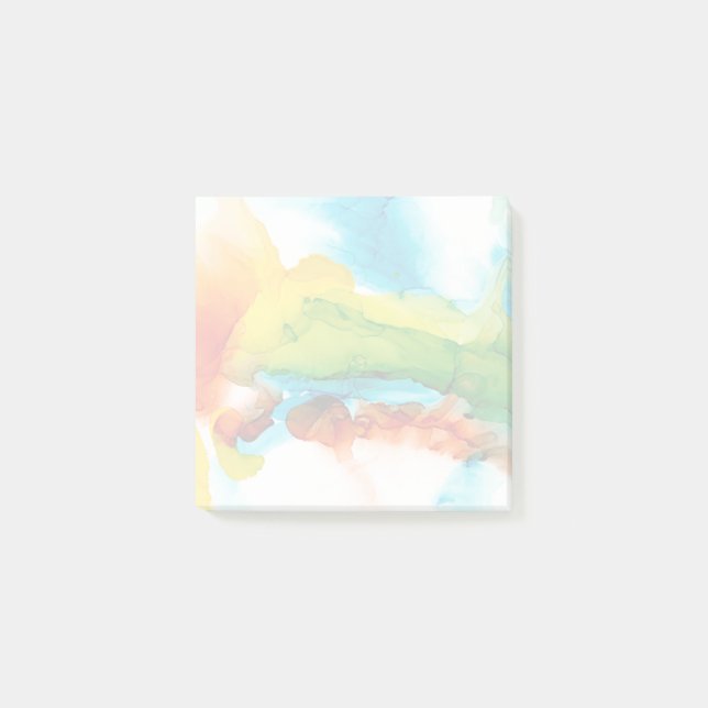 Primary Plume - Watercolors Post-it Notes (Front)