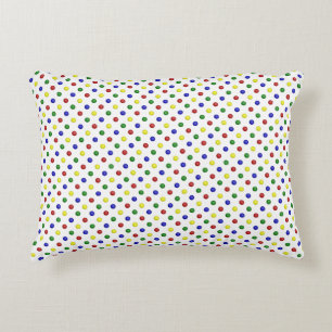 Primary Polka Dots Transparent-ACCENT PILLOW