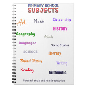 Primary School Subjects Notebook