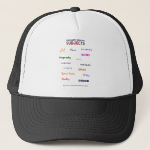 Primary School Subjects Trucker Hat