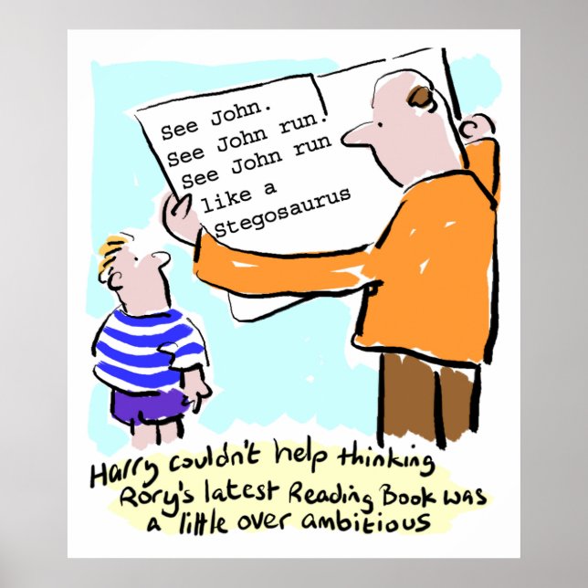 Primary School Teacher Child's Reading Book Poster (Front)