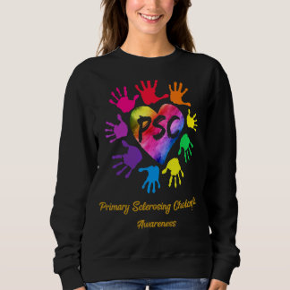 Primary Sclerosing Cholangitis Awareness Hands Sweatshirt