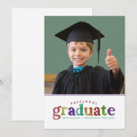 Primary Watercolor painted preschool Graduate