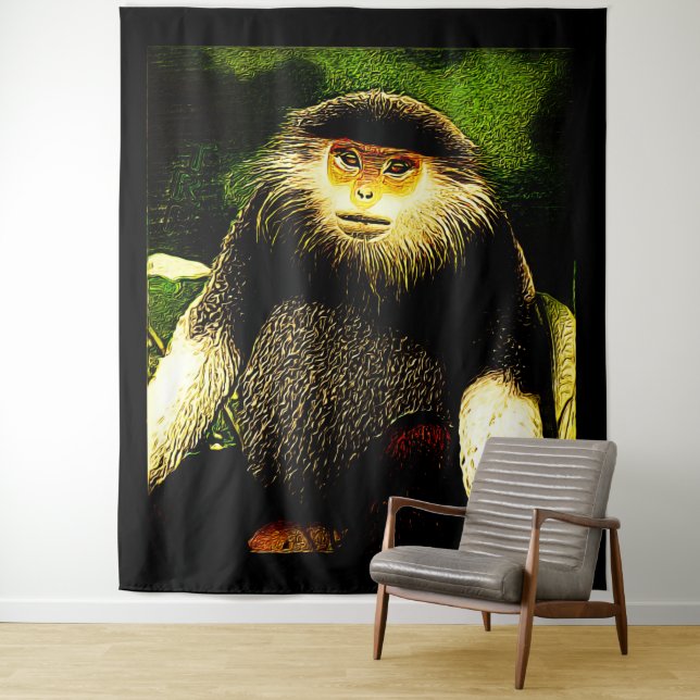 Primate Models: Red-shanked douc 01 Tapestry (In Situ)