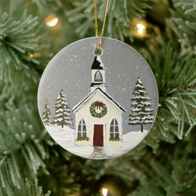 Primative Church Ornament (Tree)