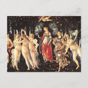 Primavera / Allegory of Spring by Botticelli Postcard