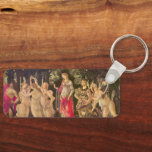 Primavera, Allegory of Spring by Sandro Botticelli Key Ring<br><div class="desc">Primavera or Allegory of Spring c. 1482 by Sandro Botticelli (1444-1510) is a vintage Renaissance fine art mythology nature painting featuring a group of mythological figures in a forest or garden. Allegorical for the lush growth of the Spring season. There are six women, two men and a blindfolded putto angel...</div>