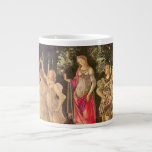 Primavera, Allegory of Spring by Sandro Botticelli Large Coffee Mug<br><div class="desc">Primavera or Allegory of Spring c. 1482 by Sandro Botticelli (1444-1510) is a vintage Renaissance fine art mythology nature painting featuring a group of mythological figures in a forest or garden. Allegorical for the lush growth of the Spring season. There are six women, two men and a blindfolded putto angel...</div>
