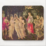 Primavera, Allegory of Spring by Sandro Botticelli Mouse Pad<br><div class="desc">Primavera or Allegory of Spring c. 1482 by Sandro Botticelli (1444-1510) is a vintage Renaissance fine art mythology nature painting featuring a group of mythological figures in a forest or garden. Allegorical for the lush growth of the Spring season. There are six women, two men and a blindfolded putto angel...</div>