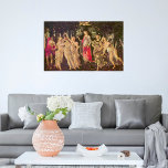 Primavera, Allegory of Spring by Sandro Botticelli Poster<br><div class="desc">Primavera or Allegory of Spring c. 1482 by Sandro Botticelli (1444-1510) is a vintage Renaissance fine art mythology nature painting featuring a group of mythological figures in a forest or garden. Allegorical for the lush growth of the Spring season. There are six women, two men and a blindfolded putto angel...</div>