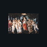 Primavera Botticelli Canvas Print<br><div class="desc">Primavera by Botticelli. Classic multi-figure portrait in nature. Reproduction of famous works of art  images in the public domain.</div>