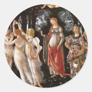 Primavera, Botticelli Classic Round Sticker