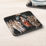 Primavera Botticelli Coaster<br><div class="desc">Primavera by Botticelli. Classic multi-figure portrait in nature. Reproduction of famous works of art  images in the public domain.</div>
