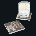 Primavera Botticelli Stone Coaster<br><div class="desc">Primavera by Botticelli. Classic multi-figure portrait in nature. Reproduction of famous works of art  images in the public domain.</div>