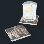 Primavera Botticelli Stone Coaster<br><div class="desc">Primavera by Botticelli. Classic multi-figure portrait in nature. Reproduction of famous works of art  images in the public domain.</div>