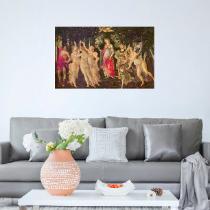 Primavera by Botticelli, Antique Renaissance Art Poster