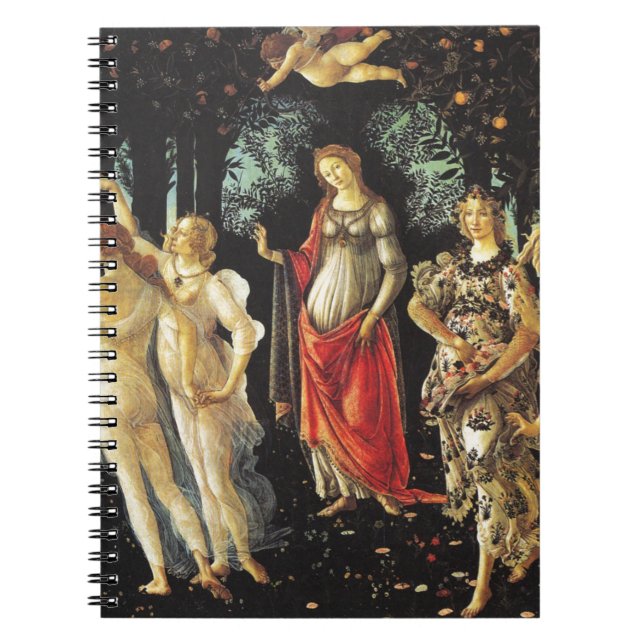 Primavera by Sandro Botticelli Spiral Notebook (Front)
