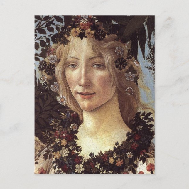 Primavera (detail - Flora, Goddess of Spring) Postcard (Front)