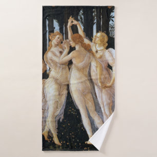 Primavera (detail), Sandro Botticelli, 1482 Bath Towel