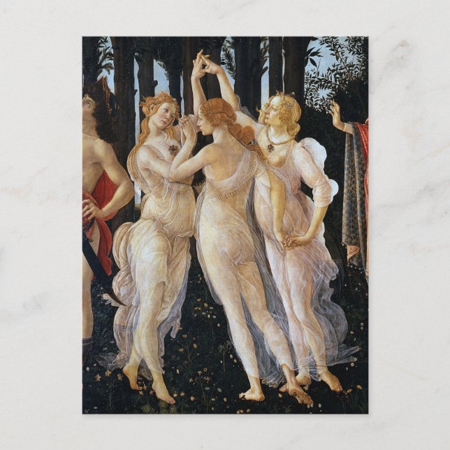 Primavera (detail), Sandro Botticelli, 1482 Postcard (Front)