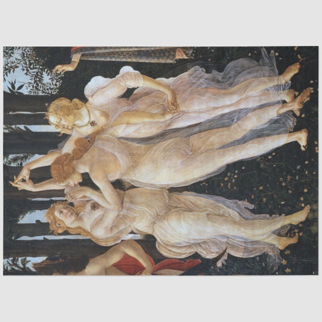 Primavera (detail), Sandro Botticelli, 1482 Tissue Paper (Front)