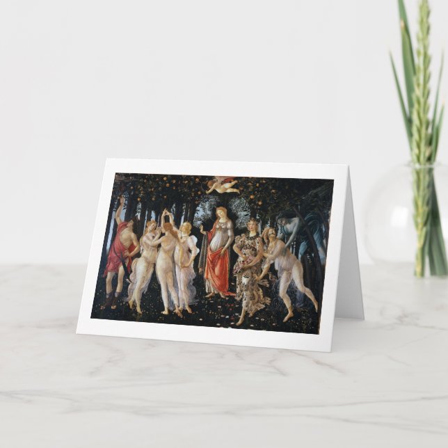 Primavera, Sandro Botticelli, 1482 Card (Front)