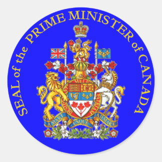 Prime Minister of Canada Classic Round Sticker