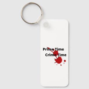 Prime Time Crime Time Aluminium Keychain