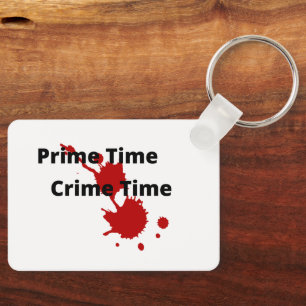 Prime Time Crime Time Aluminium Keychain