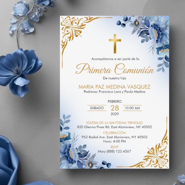 Primera Comunion Invitacion First Holy Communion Invitation (Creator Uploaded)