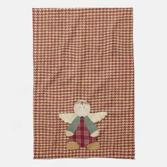 Primitive Angel Kitchen Towel (Vertical)