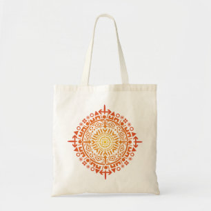 Primitive Art-Sun Tote Bags