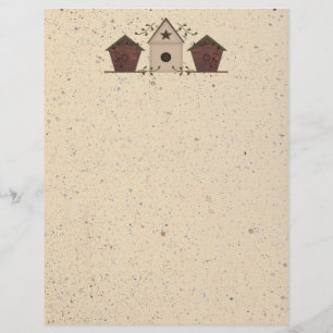Primitive Birdhouses Letterhead