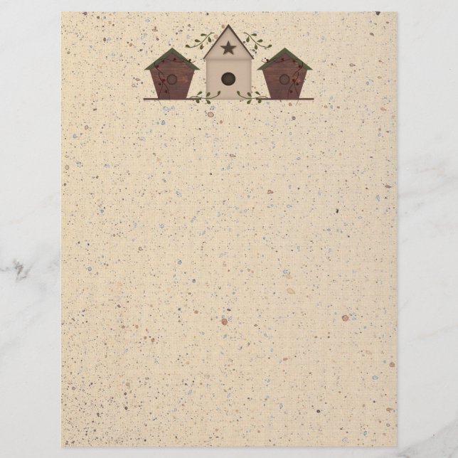 Primitive Birdhouses Letterhead (Front)