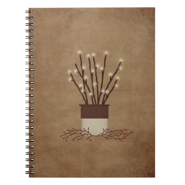 Primitive Branch Lights Notebook (Front)