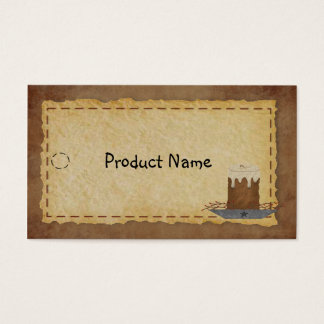 Primitive Candle Hang Tag