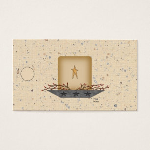Primitive Candle Hang Tag