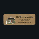 Primitive Christmas House Editable Return Address<br><div class="desc">Primitive Christmas House Editable Return Address Label You can easily personalise your g label by using "personalise template". If you would like to customise the label further such as changing the font or font colour (be sure to change it on any coordinating products you are purchasing for a uniform look)...</div>